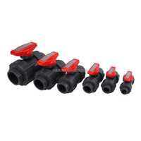 Fabricant de vanne à bille en plastique série OEM 2 voies 3 voies toutes tailles PVC PPH PVDF vanne à bille pour tuyau d'eau