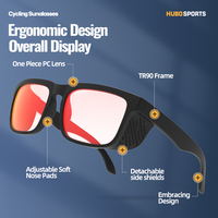 Lunettes de soleil Glacier, lunettes de cyclisme de montagne, lunettes de VTT avec protections latérales, anti-buée, protection UV400, lunettes de sport d'extérieur