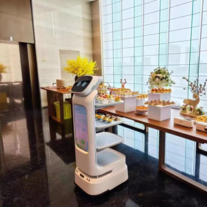 <span class=keywords><strong>Robot</strong></span> de livraison de nourriture autonome avec navigation Lidar, silencieux, entièrement automatique, <span class=keywords><strong>assistant</strong></span> de service pour restaurant, hôtel, café - Product Image 4
