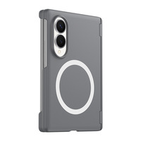 Nouvelle coque de téléphone portable magnétique colorée pour Samsung Z Fold 8 Ultra, protection double bord, antichoc, coque fine