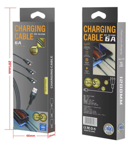Cable 3 en 1 de 100W Platinum Fishing Net Weave para Android, para teléfonos móviles / Conectores Micro <span class=keywords><strong>USB</strong></span>/Tipo-<span class=keywords><strong>C</strong></span>, Carga Rápida de 6A - Product Image 6