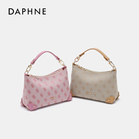 Tas Selempang Mini Hobo Warna Pink Pastel 2026 dengan Pelindung Rivet Kontras, Tas Desainer Wanita dengan Hiasan Rantai