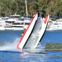 2024 vente chaude 6 personnes course gonflable bateau en aluminium catamaran à grande vitesse tonnerre bateau chat caoutchouc 410cm Kayak à vendre