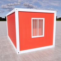 Maison conteneur préfabriquée modulaire personnalisable de 20 pieds, extensible et respirante, au design mi-siècle, pour bureau, camp minier ou habitation