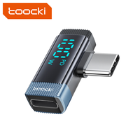 Toocki recién llegado PD 100W 480Mbps transmisión de datos codo pantalla digital OTG adpater USB C A Adaptador tipo C