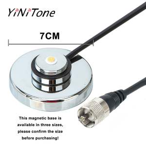 Antenna NMO con Base Magnetica 7CM, Cavo Coassiale RG-58 da 5M con Connettore <span class=keywords><strong>PL</strong></span>-259 per Walkie Talkie Portatili e Veicolari QYT e TYT - Product Image 3