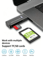 Lector de Tarjetas 2 en 1 USB 2.0 y 3.0, el Más Barato de Fábrica, para Tarjetas SD y TF, Lector de Memoria, Adaptador Multitarjeta, Unidad Flash para Portátil