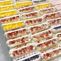 Boîte d'emballage pour cupcakes tiramisu, emballage individuel pour desserts, emballage pour pâtisserie en morceaux, pâtisserie basque enroulée