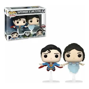Cho <span class=keywords><strong>Funko</strong></span> <span class=keywords><strong>Pop</strong></span>! Bộ nhân vật hành động-siêu nhân & Lois bay để thu thập khuyến mãi trang trí mô hình đồ chơi quân sự độc đáo - Product Image 2