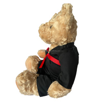 Peluche Ours Mignon Taekwondo en Polyester Personnalisable pour Événements de Clubs d'Arts Martiaux Style Karaté Cadeau Idéal