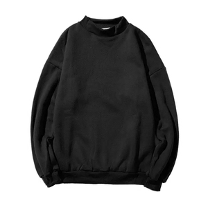 Pull-over tendance pour <span class=keywords><strong>homme</strong></span> à <span class=keywords><strong>col</strong></span> <span class=keywords><strong>roulé</strong></span>, 100 % coton imprimé, coupe ample à épaules tombantes, personnalisable avec logo, vente en gros - Product Image 2