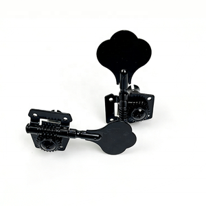 סט מקלטי כיוון פתוחים שחור 4R או 4L לגיטרה, מפתחות כיוון לגיטרה, ראשי מכונה לבס חשמלי למכירה - Product Image 5