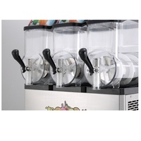 Machine à slush commerciale à trois réservoirs, multi-saveurs, en acier inoxydable, 36L, pour supermarché