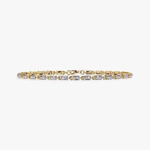 18K Yellow gold Classic Round Cut Moissanite Lab Grown Diamond Tennis Bracelet <b>Gift</b> For Her - Product Image 5