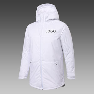 Nuevas llegadas: Chaqueta cortavientos de algodón azul para fútbol, con cremallera completa, para hombre, cálida, tipo plumón. - Product Image 5