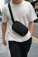 Sac banane personnalisé avec logo, sac de taille en polyester, sac de ceinture, sac banane, vente en gros, fabricant OEM, pour activités de plein air et voyage