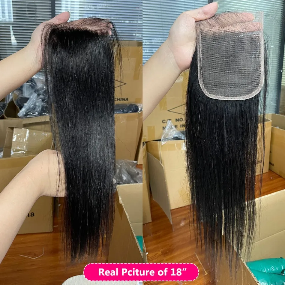 Straight 4X4 5X5 6X6 13X4 13X6 360 Peruvian Silk Base Remy Cuticle Aligned Transparent Hd Human Hair Lace Closures And Frontals