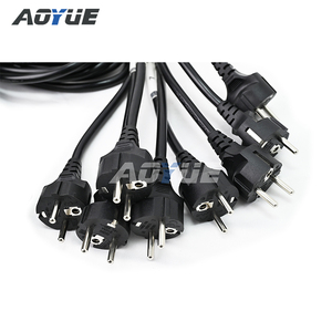 Cable de alimentación HB01 Harting de 1 m y 16 polos, 8 enchufes Schuko EU a cable de alimentación de iluminación escénica Harting de 16 pines - Product Image 3