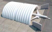 Bâches en PVC 900gsm 1050gsm Rouleau de bâche en PVC pour les avions gonflables Hangar Tente d'entrepôt