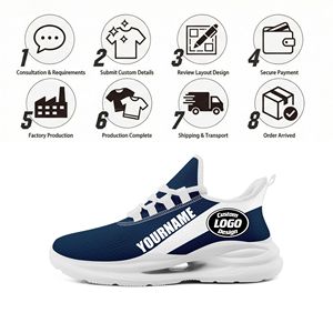 Direkt vom Hersteller: Individuell Bedruckbare OEM/ODM Schnür-Sneaker mit Atmungsaktivem Mesh für Herren & Damen FN079-26020001-17 - Product Image 4