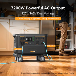 Station d'énergie solaire tout-en-un 7200W avec système de batterie extensible et panneaux solaires pour usage domestique d'urgence - Product Image 3