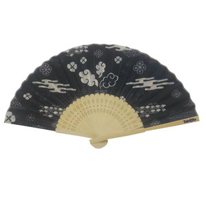 Người Phụ Nữ Hiện Đại Thanh Lịch Handmade Tre Silk 8.27 "(21Cm) Quạt Cầm Tay Bỏ Túi - Product Image 3