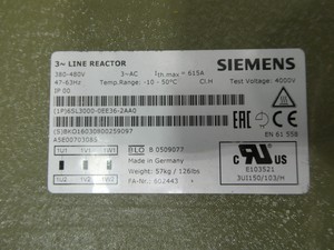 6SL3000-0EE36-2AA0 ไลน์ 3PH 380-480V AC 615A รีแอกเตอร์ PLC - Product Image 2