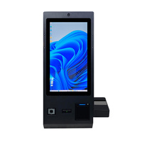 24-Zoll-Touchscreen-Kiosk mit OCR-Passport-Scanner und Selbstbedienung gerät für NFC-Kartenleser für den Hotel-Check-in