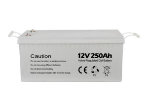 250AhソーラーストレージバッテリーGEL <span class=keywords><strong>12V</strong></span> Thinmax <span class=keywords><strong>1</strong></span>年保証 - Product Image 2