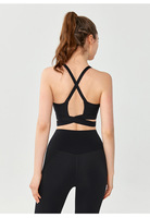 Soutien-gorge de sport à dos croisé Sexy High Impact avec coussinets fixes Élastique et respirant Intensité modérée Beau design pour les femmes