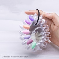 Offre Spéciale : Nuancier de Couleurs Ovale 160 Teintes pour Ongles, Transparent Naturel, Faux Ongles Noirs, Outil Professionnel pour Salon et Pratique