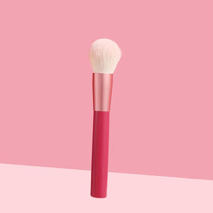 แปรงแต่งหน้าแบบ 2-in-1 สีชมพูเดี่ยว ขนแปรงสังเคราะห์ สำหรับลงแป้งและปัดแก้ม ใช้ได้กับใบหน้า - Product Image 6