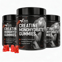 Gummies de créatine monohydrate en gros, formule et saveur personnalisées, fabrication OEM sous marque privée