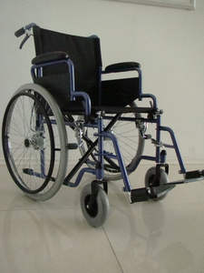 Fauteuil roulant manuel en acier pour hôpital, garantie du fabricant, pour personnes handicapées - Product Image 6