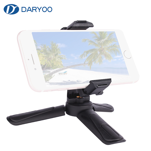 Folding Plastic Mobile Phone Desktop Tripod, Portable Tripod Phone Stand, Suitable for iPhone and Android Phone Stands