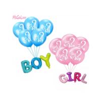 Ballons à confettis pour révélation du sexe des enfants et des adultes, ballons métalliques à l'hélium - Écologiques, pour anniversaires, remises de diplômes, fête des mères