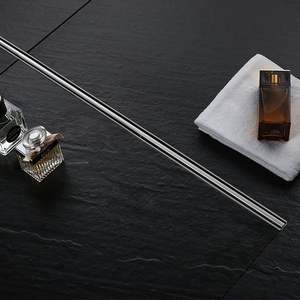 Couvercle de vidange linéaire en acier inoxydable 304, grille de douche rectangulaire évier Invisible Long Drain de sol en acier inoxydable Drain de douche - Product Image 5