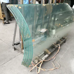 custom big size curved tempered laminated glass bent double toughened laminated glass panels supplier