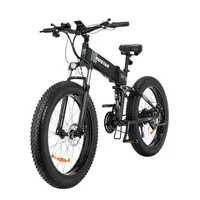 Bicicleta eléctrica plegable de 26 pulgadas para hombre y mujer, 1000W, 48v12,8ah, IPX7, resistente al agua, artefacto para salir de montaña