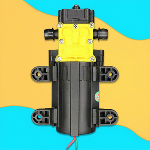 ปั๊มน้ำไดอะแฟรมแรงดันสูง 12V สำหรับเครื่องพ่นยา ตัวเครื่องทำจากพลาสติก สำหรับงานเกษตร - Product Image 1