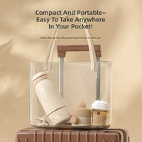 Chauffe-lait portable sans fil 500 ml avec batterie/USB, 100 W, en acier inoxydable 316, thermos à température constante automatique pour bébé