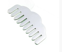 Peigne de massage Gua Sha en métal, outil multifonctionnel pour le massage des méridiens et du cuir chevelu, peigne à cheveux en acier inoxydable pour la tête