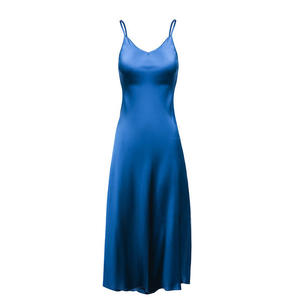 Abito da club da donna personalizzato in fabbrica, casual estivo, lungo fino al pavimento, con spalline, vita naturale, antistatico - Product Image 6