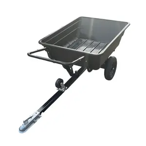 China Factory Excellent Performance Plastic Camping 2 Wheel Cargo ATV Trailers 2 Wheel Barrow