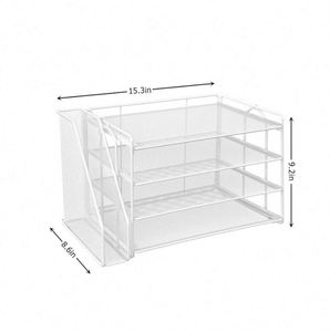 4-Tier Paper Organizer With Magazine Holder Desk Organizers and Accessories Desk Accessories File Organizer - Product Image 5