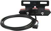 Luz Trasera LED Impermeable para Bicicleta Eléctrica, Luz de Freno Trasera con Soporte para Placa de Matrícula para Bicicleta Eléctrica, Scooter, Motocicleta