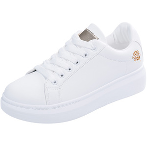 Zapatillas de <span class=keywords><strong>tenis</strong></span> para <span class=keywords><strong>mujer</strong></span> al por mayor, cómodas, de caña baja, con cordones, de piel sintética, informales, para caminar - Product Image 6