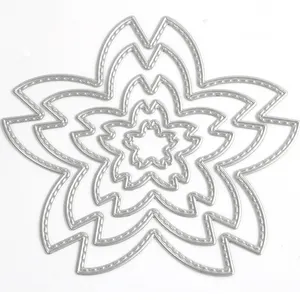 Manzawa Custom Five flower shaped cutting dies for card making for cutting dies machine