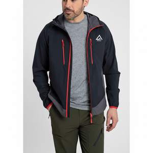 Chaqueta Soft Shell para Hombre, Impermeable, Ligera, con Capucha, Cortavientos, para Pesca, Senderismo, Transpirable, Resistente al Viento, con Forro Polar, para Actividades al Aire Libre - Product Image 1