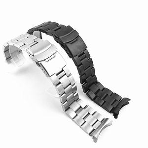 <span class=keywords><strong>Bracelet</strong></span> de montre en acier inoxydable massif, <span class=keywords><strong>bracelet</strong></span> de montre brossé avec extrémités incurvées, remplacement pour Seikos SKX700 20 <span class=keywords><strong>22MM</strong></span> - Product Image 1